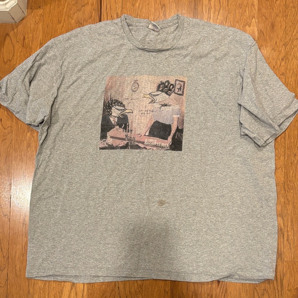 Supreme Gray Graphic T-Shirt